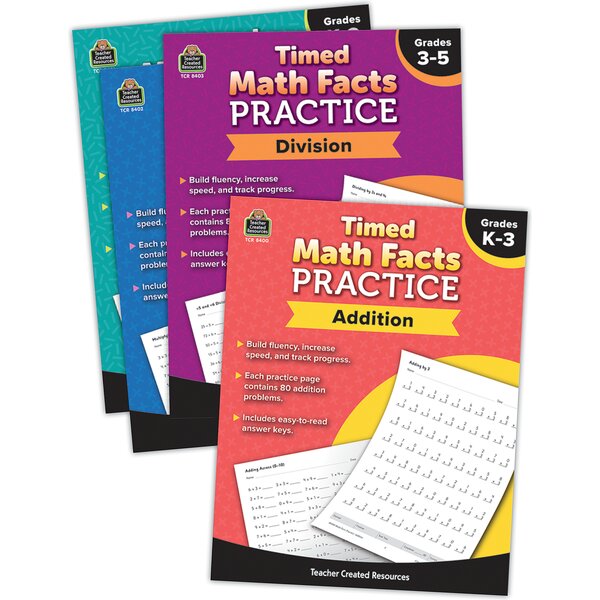 TCR2088663 Timed Math Facts Practice Set (4) Image