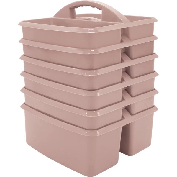 TCR2088747 Light Mauve Plastic Storage Caddy 6-Pack Image