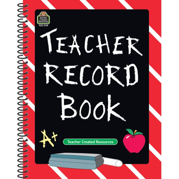 TCR2119 Chalkboard Teacher Record Book Image