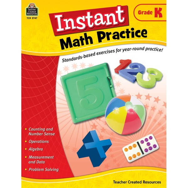 TCR2747 Instant Math Practice Grade K Image