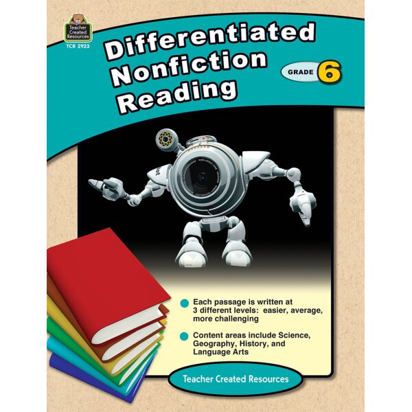 TCR2923 Differentiated Nonfiction Reading Grade 6 Image