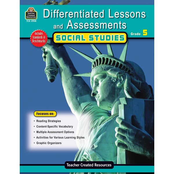 TCR2928 Differentiated Lessons & Assessments: Social Studies Grade 5 Image