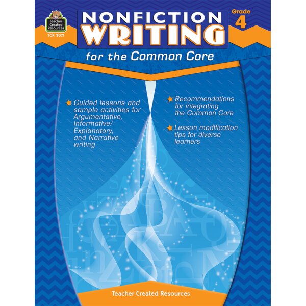 TCR3071 Nonfiction Writing for the Common Core Grade 4 Image