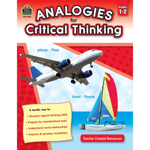 TCR3165 Analogies for Critical Thinking Grade 1-2 Image