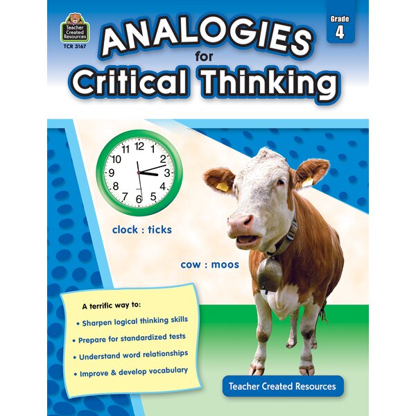 TCR3167 Analogies for Critical Thinking Grade 4 Image