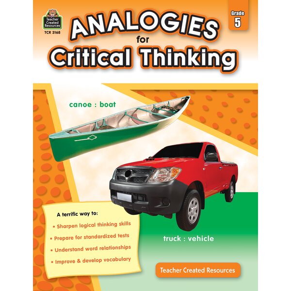 TCR3168 Analogies for Critical Thinking Grade 5 Image