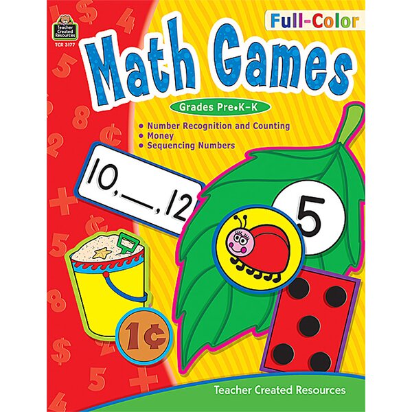 TCR3177 Full-Color Math Games Image