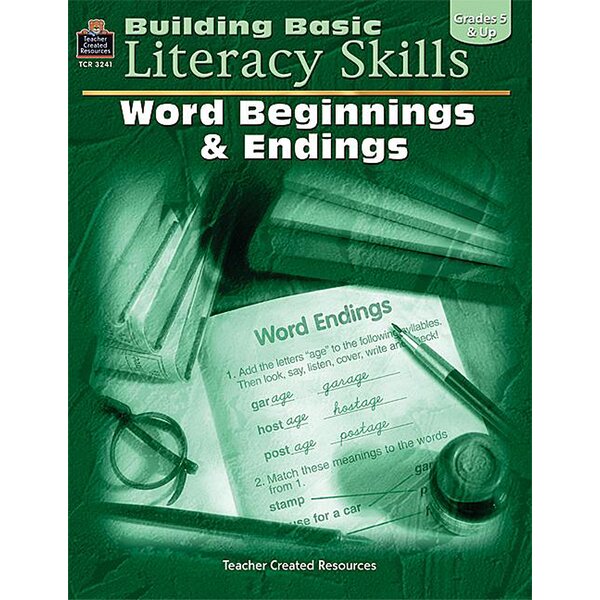 TCR3241 Building Basic Literacy Skills: Word Beginnings & Endings Image