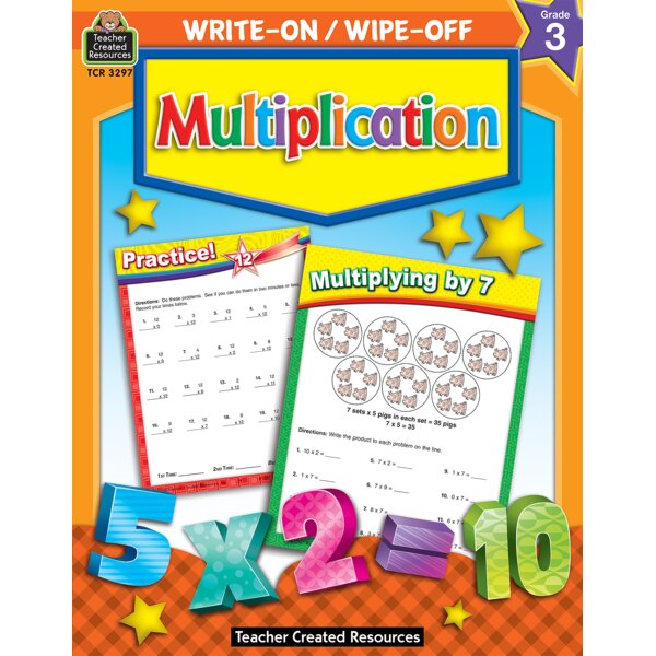 TCR3297 Write-On/Wipe-Off Book: Multiplication Image