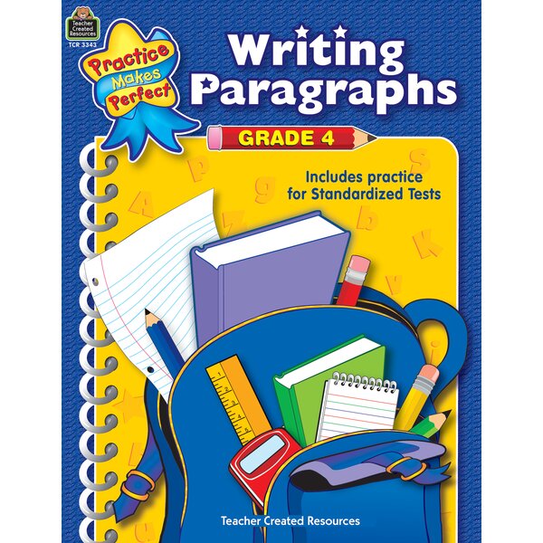 TCR3343 Writing Paragraphs Grade 4 Image