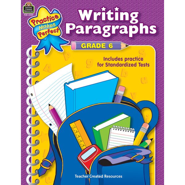 TCR3349 Writing Paragraphs Grade 6 Image