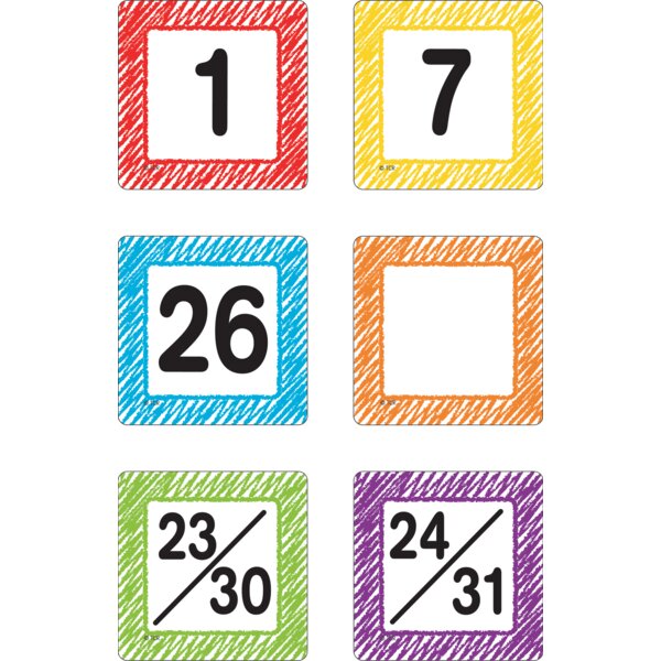 TCR3426 Scribble Calendar Days Image