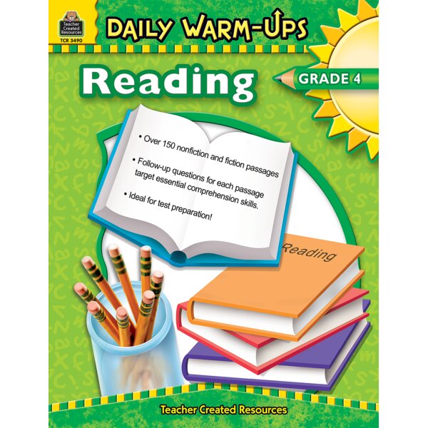 TCR3490 Daily Warm-Ups: Reading, Grade 4 Image