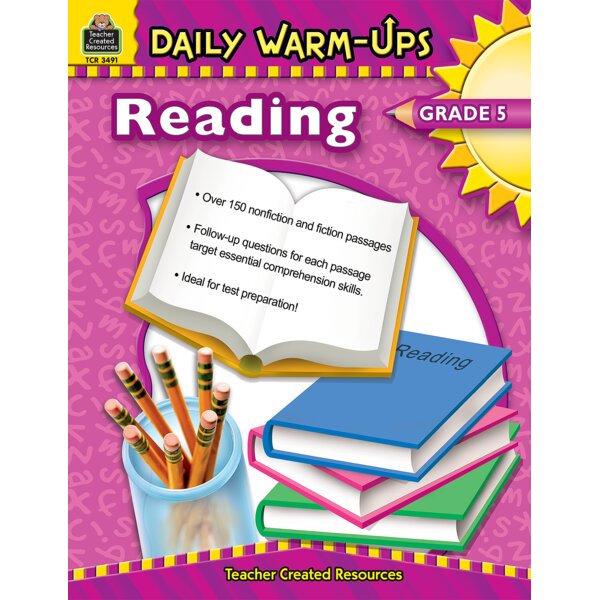 TCR3491 Daily Warm-Ups: Reading, Grade 5 Image