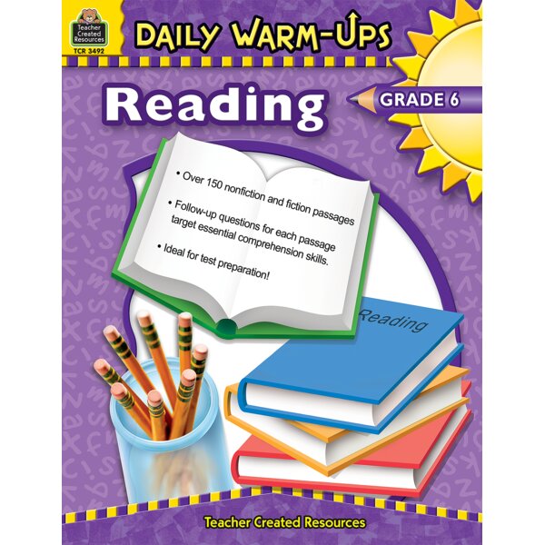 TCR3492 Daily Warm-Ups: Reading, Grade 6 Image