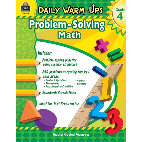 TCR3578 Daily Warm-Ups: Problem Solving Math Grade 4 Image