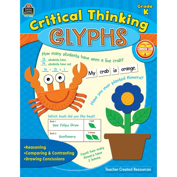 TCR3588 Critical Thinking Glyphs Grade K Image