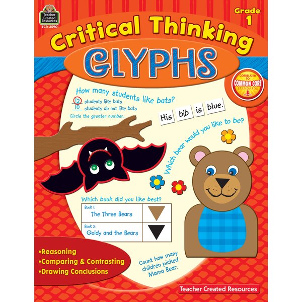 TCR3590 Critical Thinking Glyphs Grade 1 Image