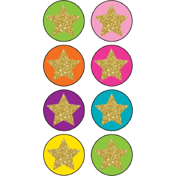 TCR3602 Confetti Stars Mini Stickers Image