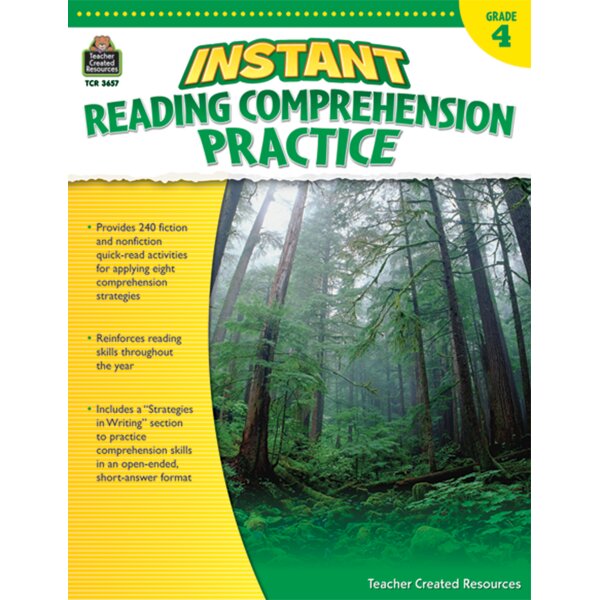 TCR3657 Instant Reading Comprehension Practice Grade 4 Image