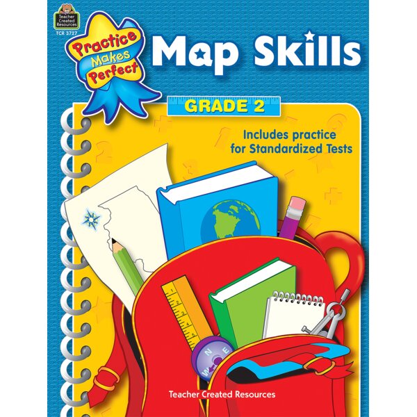 TCR3727 Practice Makes Perfect: Map Skills Grade 2 Image