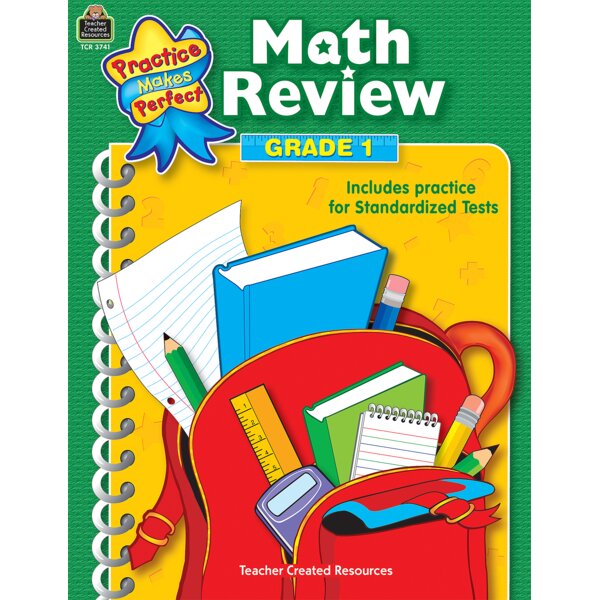 TCR3741 Math Review Grade 1 Image