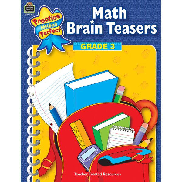 TCR3753 Math Brain Teasers Grade 3 Image