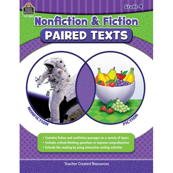 TCR3894 Nonfiction and Fiction Paired Texts Grade 4 Image