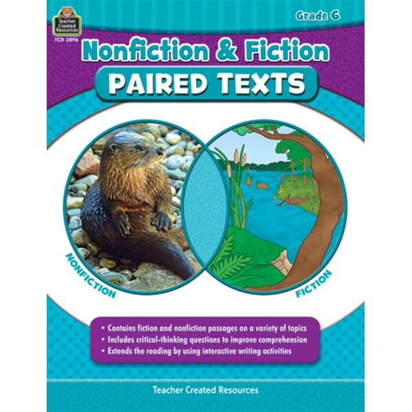 TCR3896 Nonfiction and Fiction Paired Texts Grade 6 Image