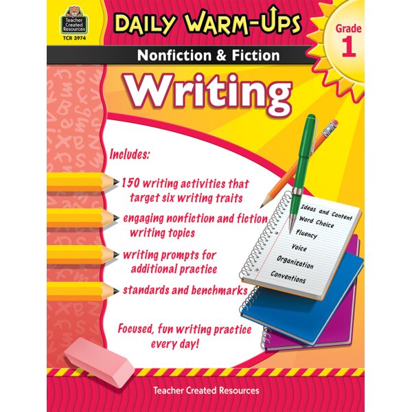 TCR3974 Daily Warm-Ups: Nonfiction & Fiction Writing Grade 1 Image