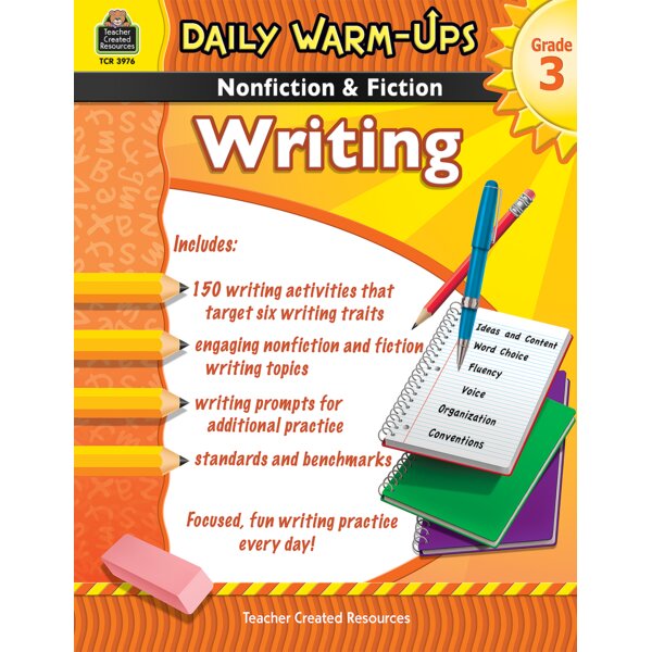 TCR3976 Daily Warm-Ups: Nonfiction & Fiction Writing Grade 3 Image