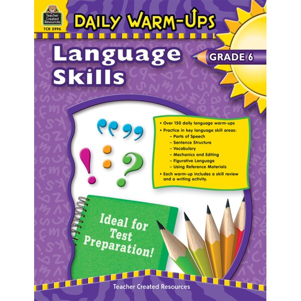 TCR3996 Daily Warm-Ups: Language Skills Grade 6 Image