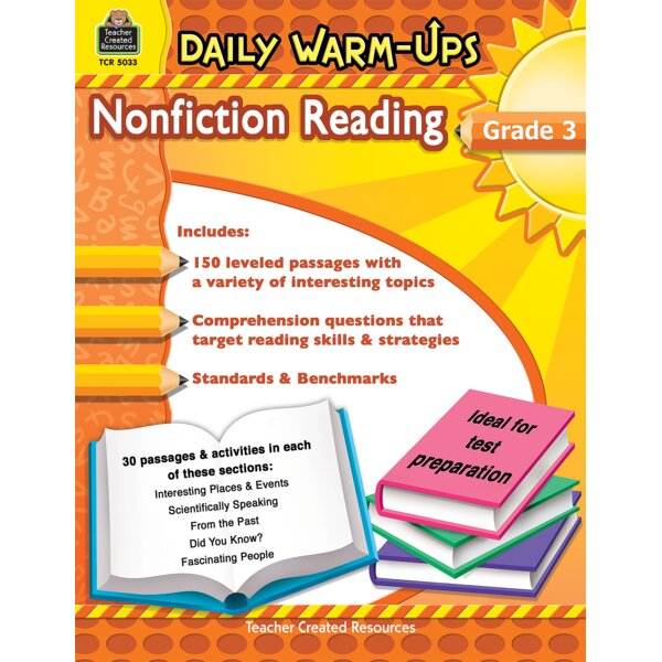 TCR5033 Daily Warm-Ups: Nonfiction Reading Grade 3 Image