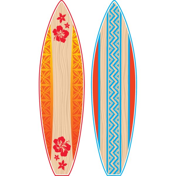 TCR5090 Giant Surfboards Bulletin Board Display Set Image