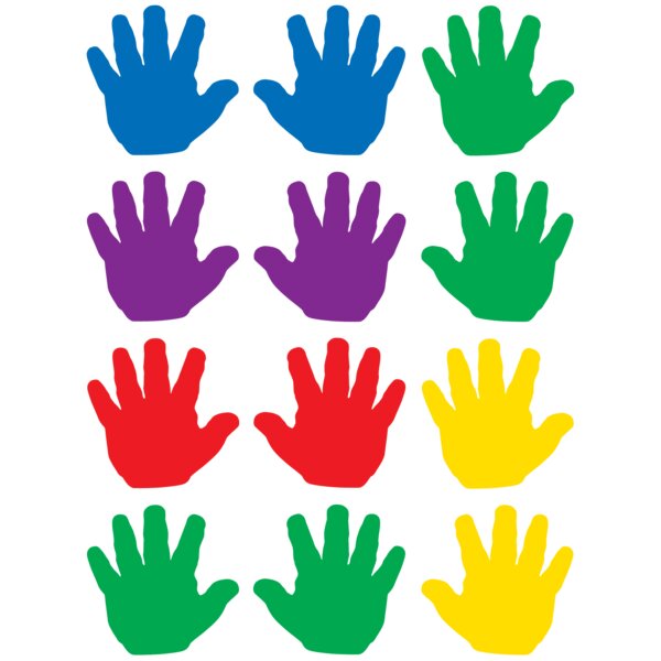 TCR5137 Handprints Mini Accents Image