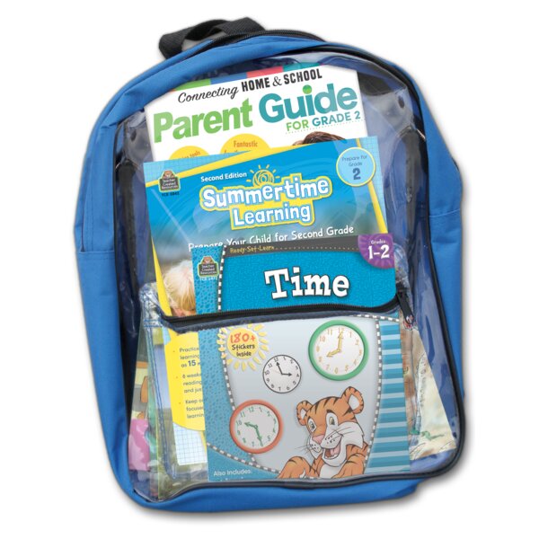 TCR51409 Summertime Learning: Preparing For Second Grade Backpack Image