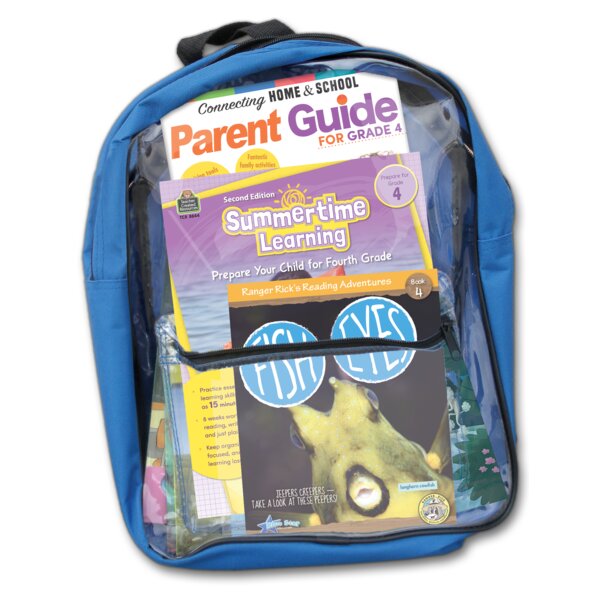 TCR51411 Summertime Learning: Preparing For Fourth Grade Backpack Image