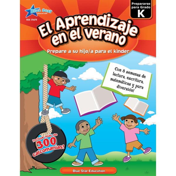 TCR51675 Summertime Learning Grade K in Spanish Image