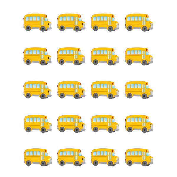 TCR5651 School Bus Stickers Image