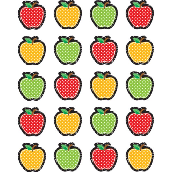 TCR5912 Dotty Apples Stickers Image