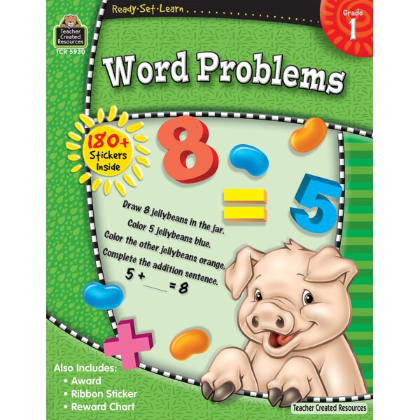 TCR5930 Ready-Set-Learn: Word Problems Grade 1 Image