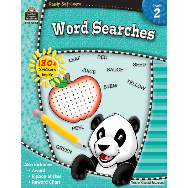 TCR5944 Ready-Set-Learn: Word Searches Grade 2 Image