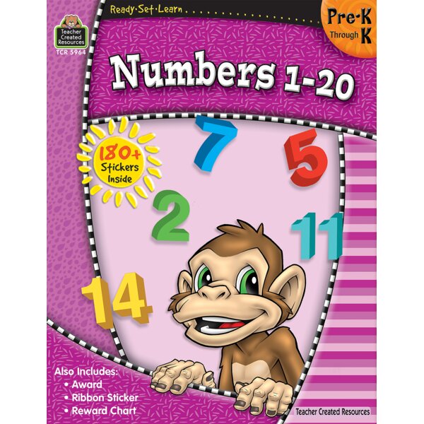 TCR5964 Ready-Set-Learn: Numbers 1-20 PreK-K Image