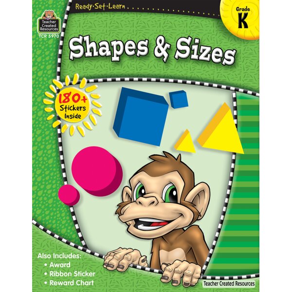 TCR5970 Ready-Set-Learn: Shapes & Sizes Grade K Image