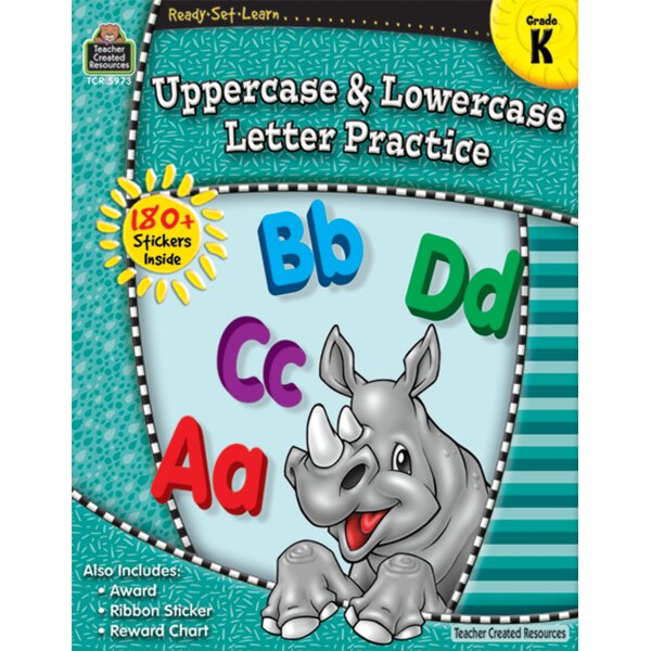 TCR5973 Ready-Set-Learn: Uppercase and Lowercase Letter Practice Gr. K Image