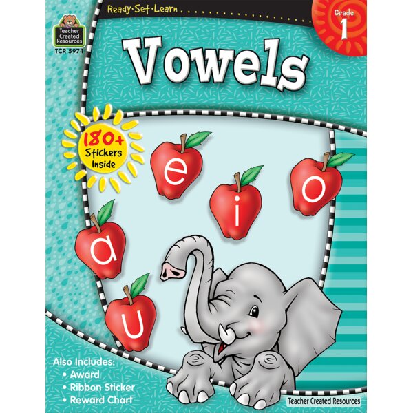 TCR5974 Ready-Set-Learn: Vowels Grade 1 Image