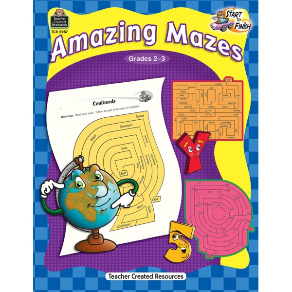 TCR5987 Start to Finish: Amazing Mazes Grade 2-3 Image