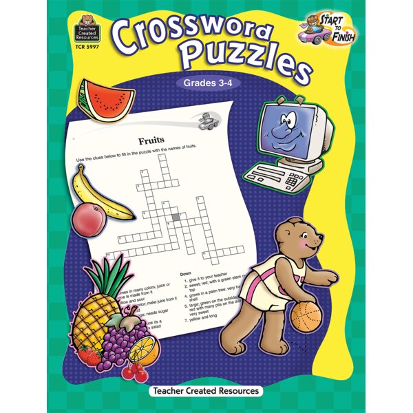 TCR5997 Start to Finish: Crossword Puzzles Grade 3-4 Image