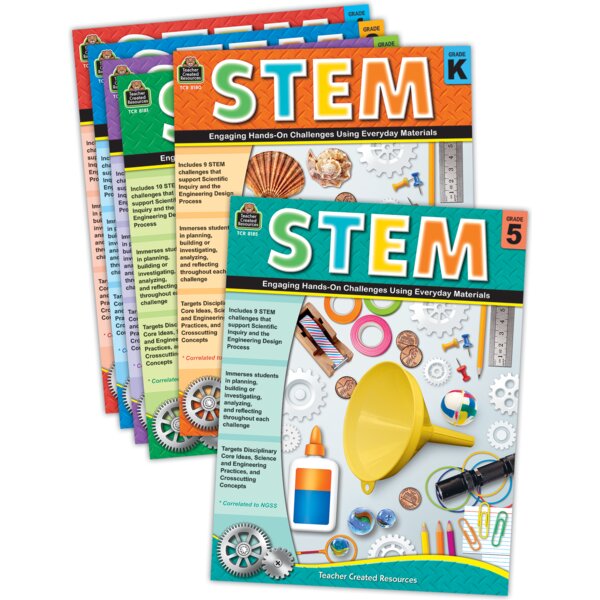 TCR6129 STEM: Engaging Hands-On Activities and Challenges Set Image