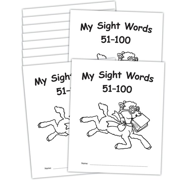 TCR62142 My Own Books: My Sight Words 51-100, 10-pack Image